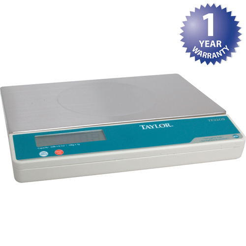 (image for) Taylor Thermometer TE220S Digital Portion Scale 22 Lb x 7.15 in - Click Image to Close